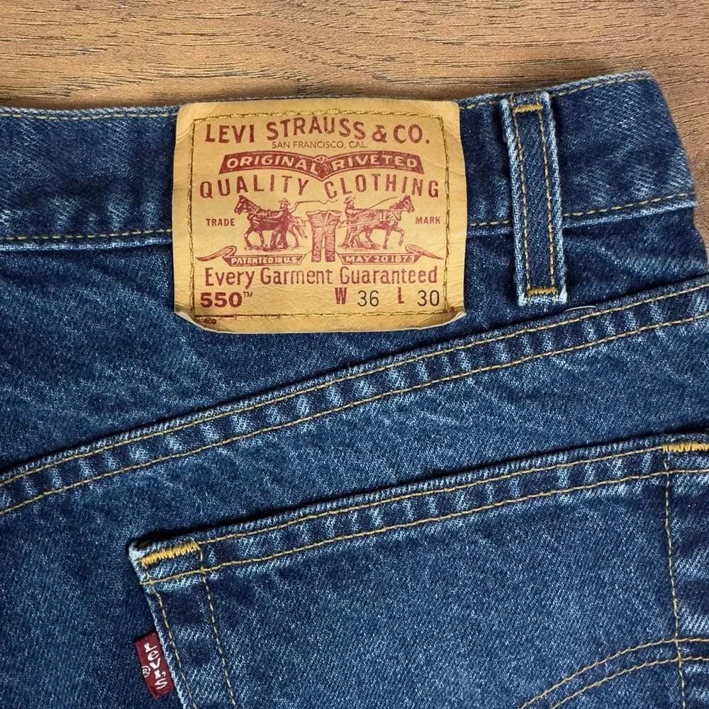 Levis 505 Straight Leg Jeans Mens 33x28 Medium Wash Blue Denim Pants‎ 505-0216